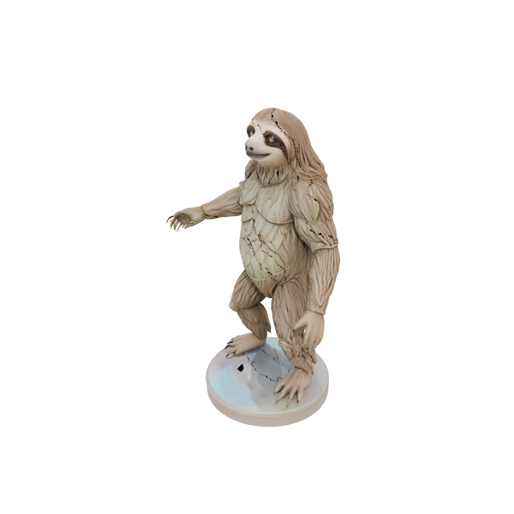 Pastel Armored Flexi Sloth