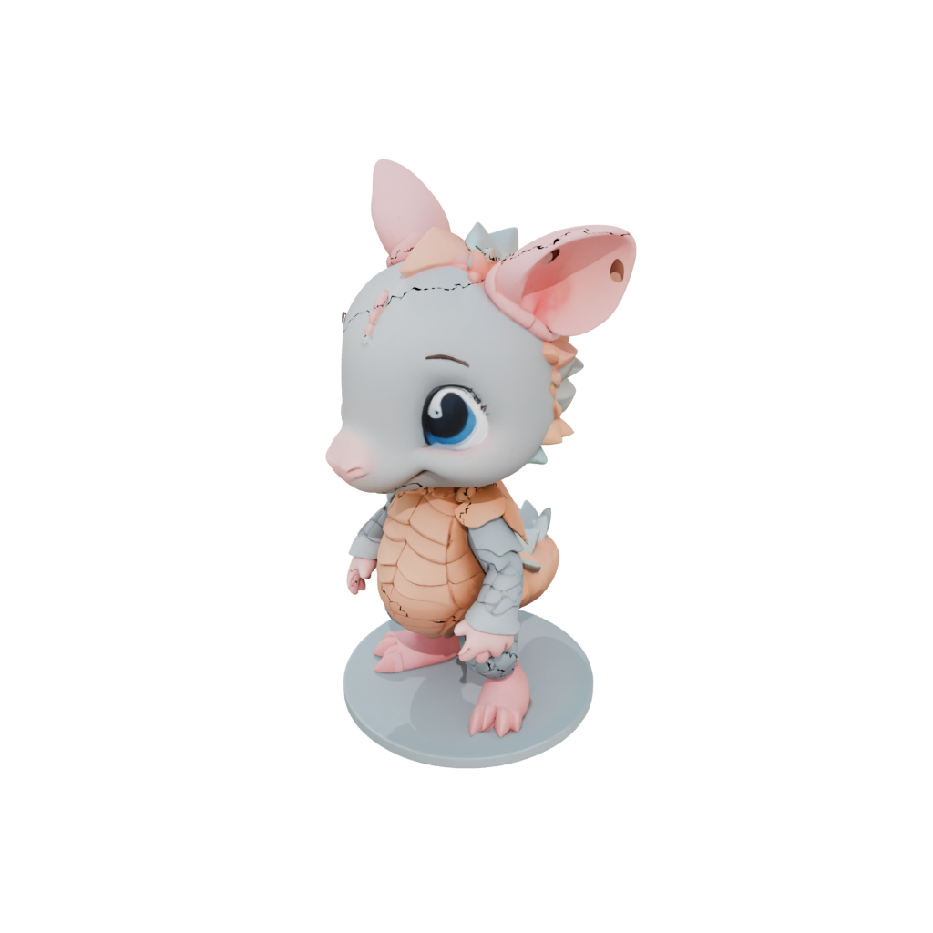 Pastel Chibi Flexi Armadillo