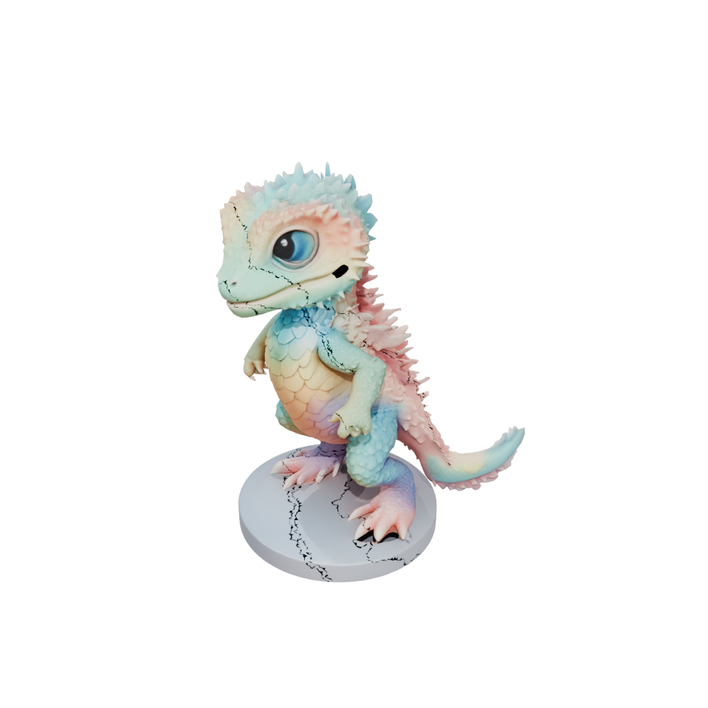 Pastel Chibi Flexi Bearded Dragon