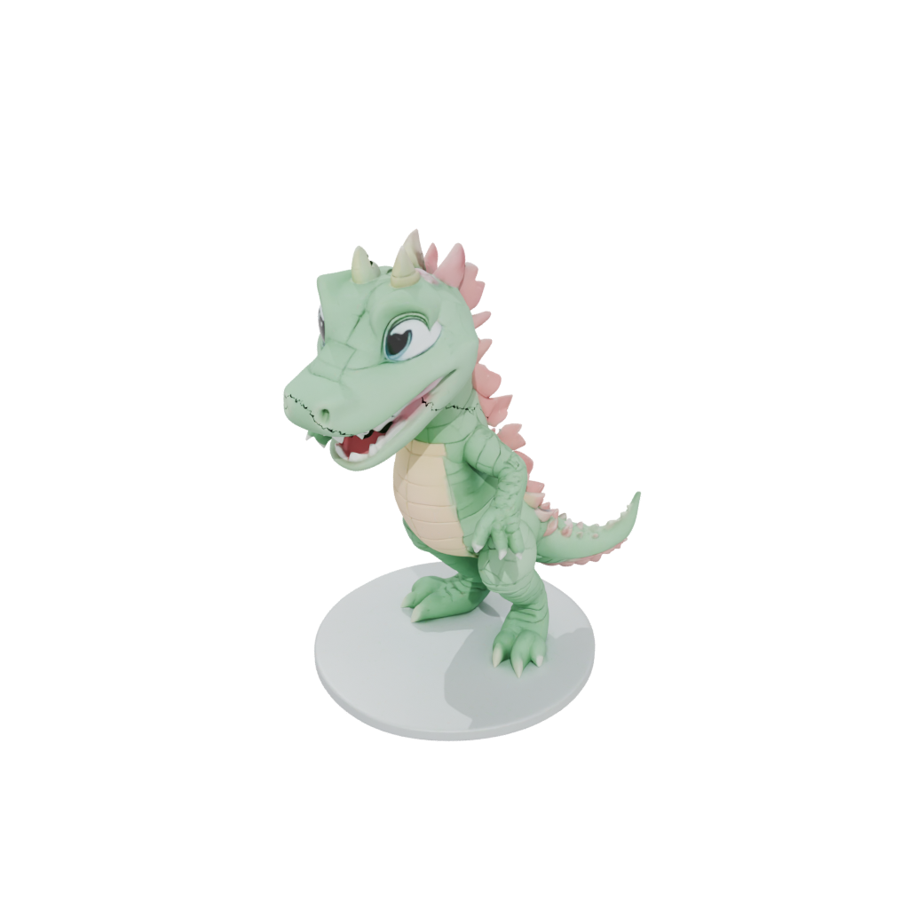 Pastel Chibi Flexi Crocodile