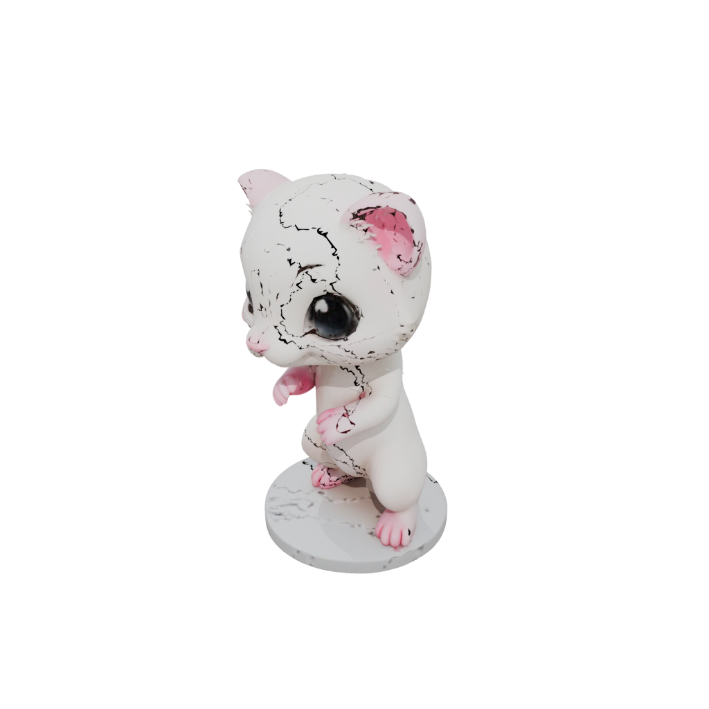 Pastel Chibi Flexi Ferret
