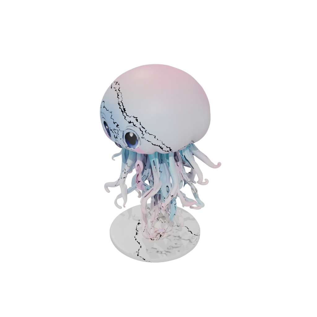 Pastel Chibi Flexi Jellyfish