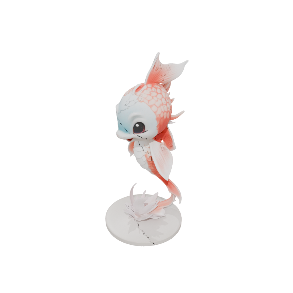 Pastel Chibi Flexi Koi Fish