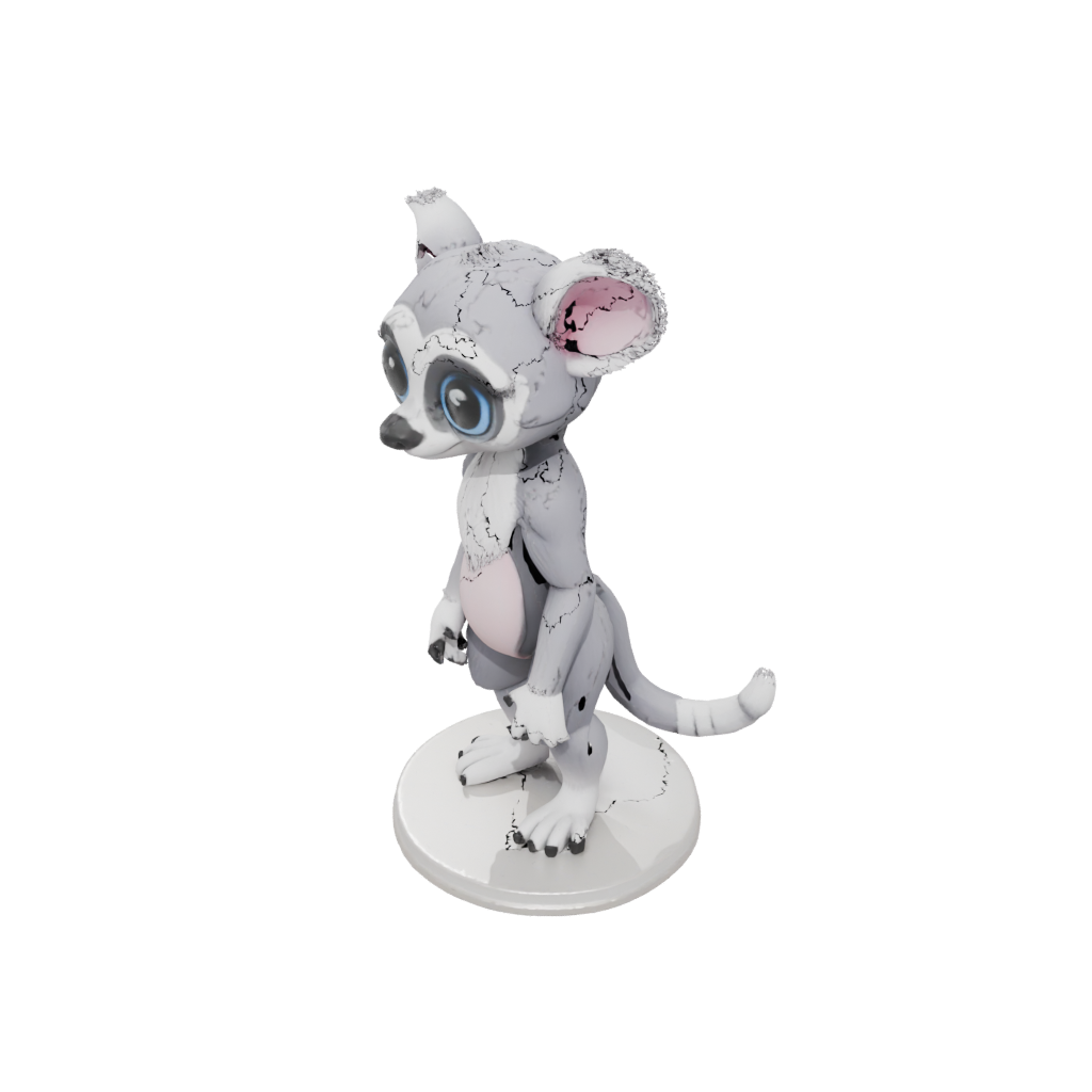 Pastel Chibi Flexi Lemur