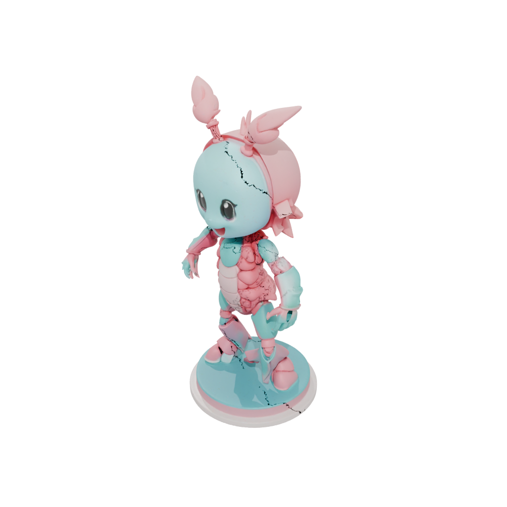 Pastel Chibi Flexi Lobster