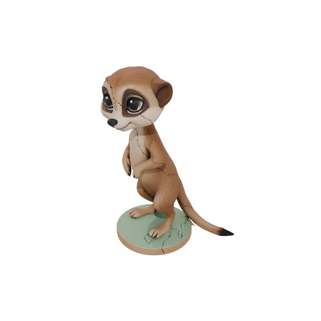 Pastel Chibi Flexi Meerkat