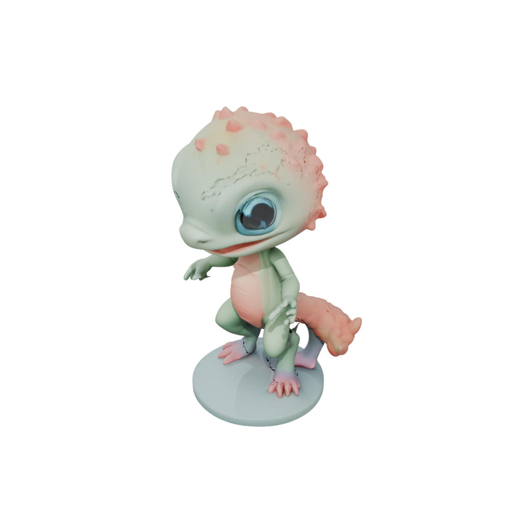 Pastel Chibi Flexi Newt