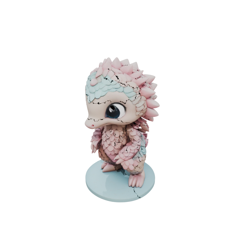 Pastel Chibi Flexi Pangolin