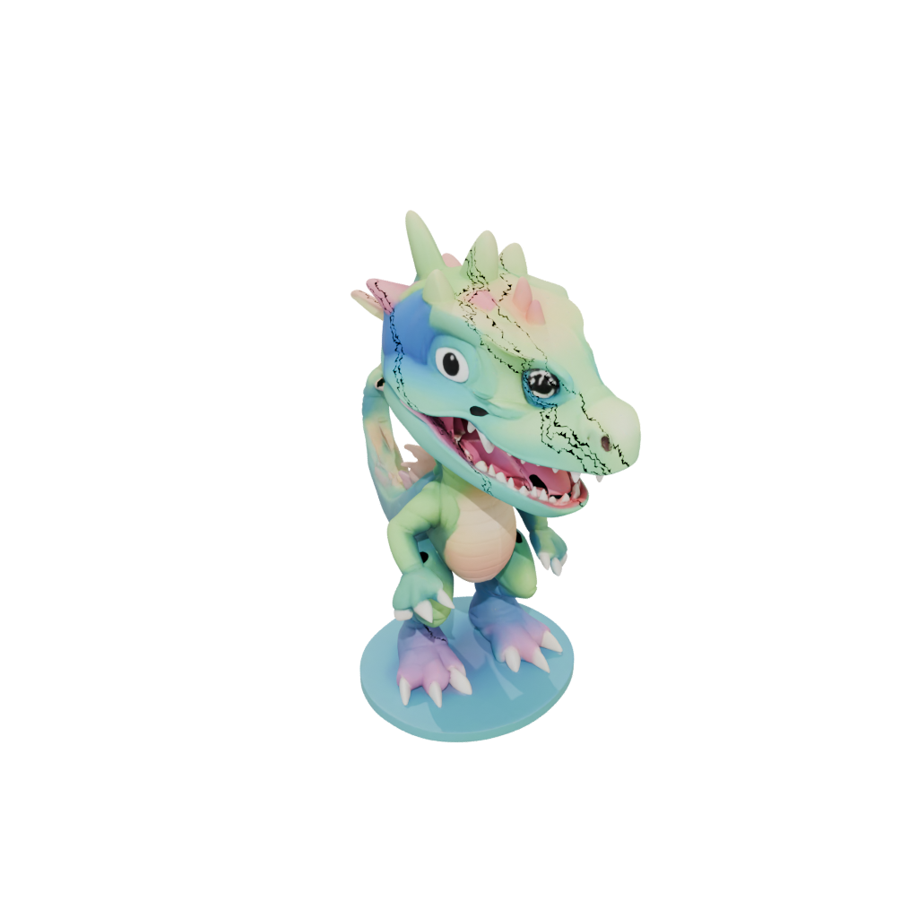 Pastel Chibi Flexi Tyrannosaurus Rex
