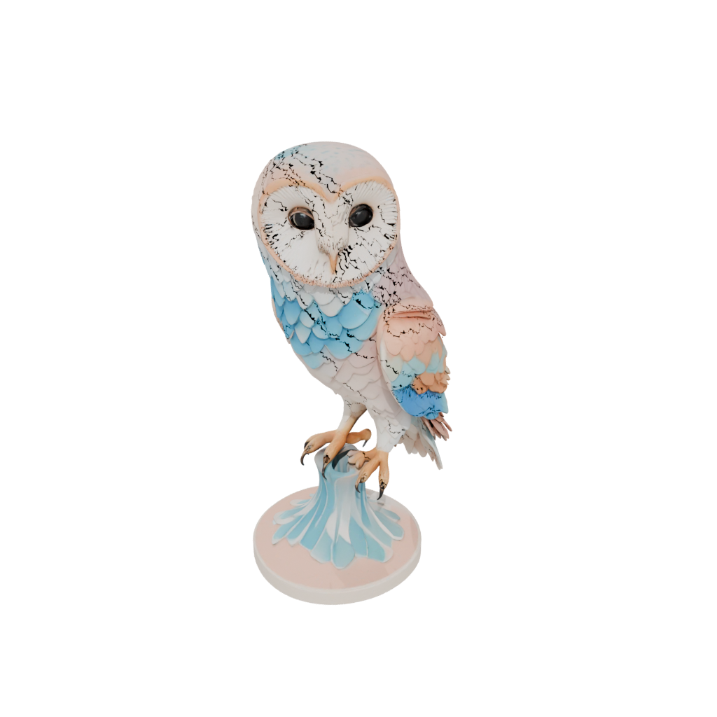 Pastel Flexi Barn Owl