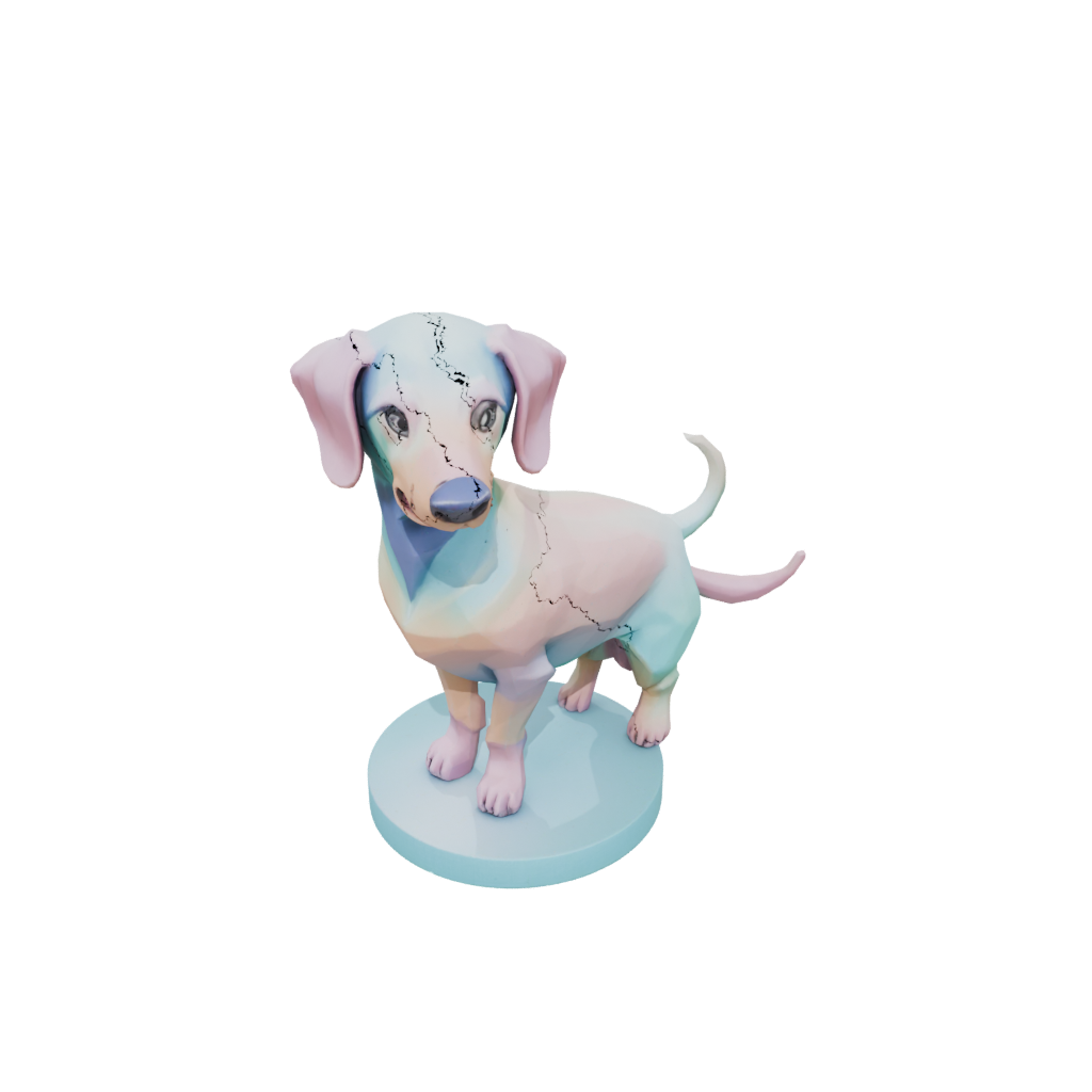 Pastel Flexi Dachshund Dog