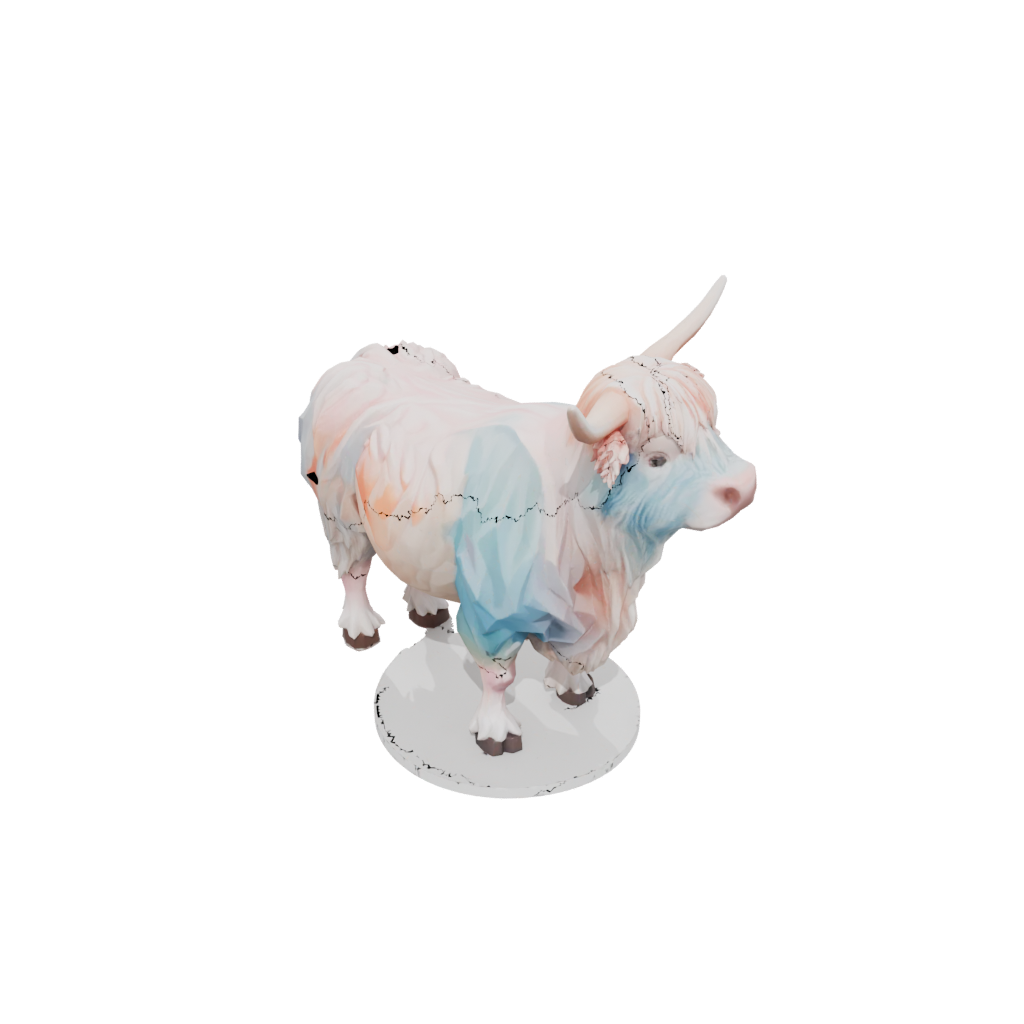 Pastel Flexi Highland Cow