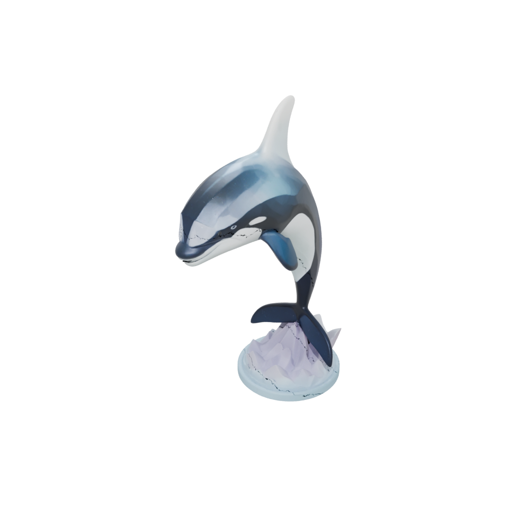 Pastel Flexi Orca Whale