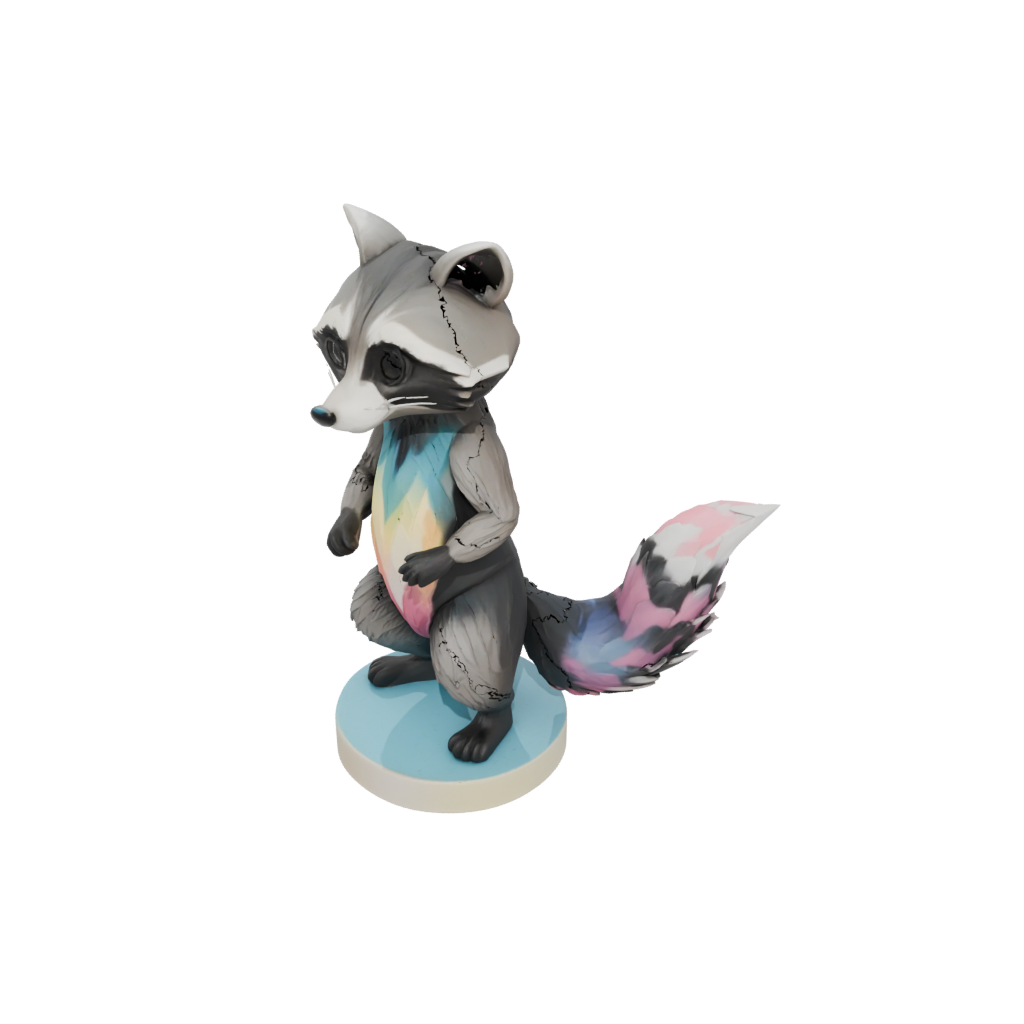 Pastel Flexi Raccoon