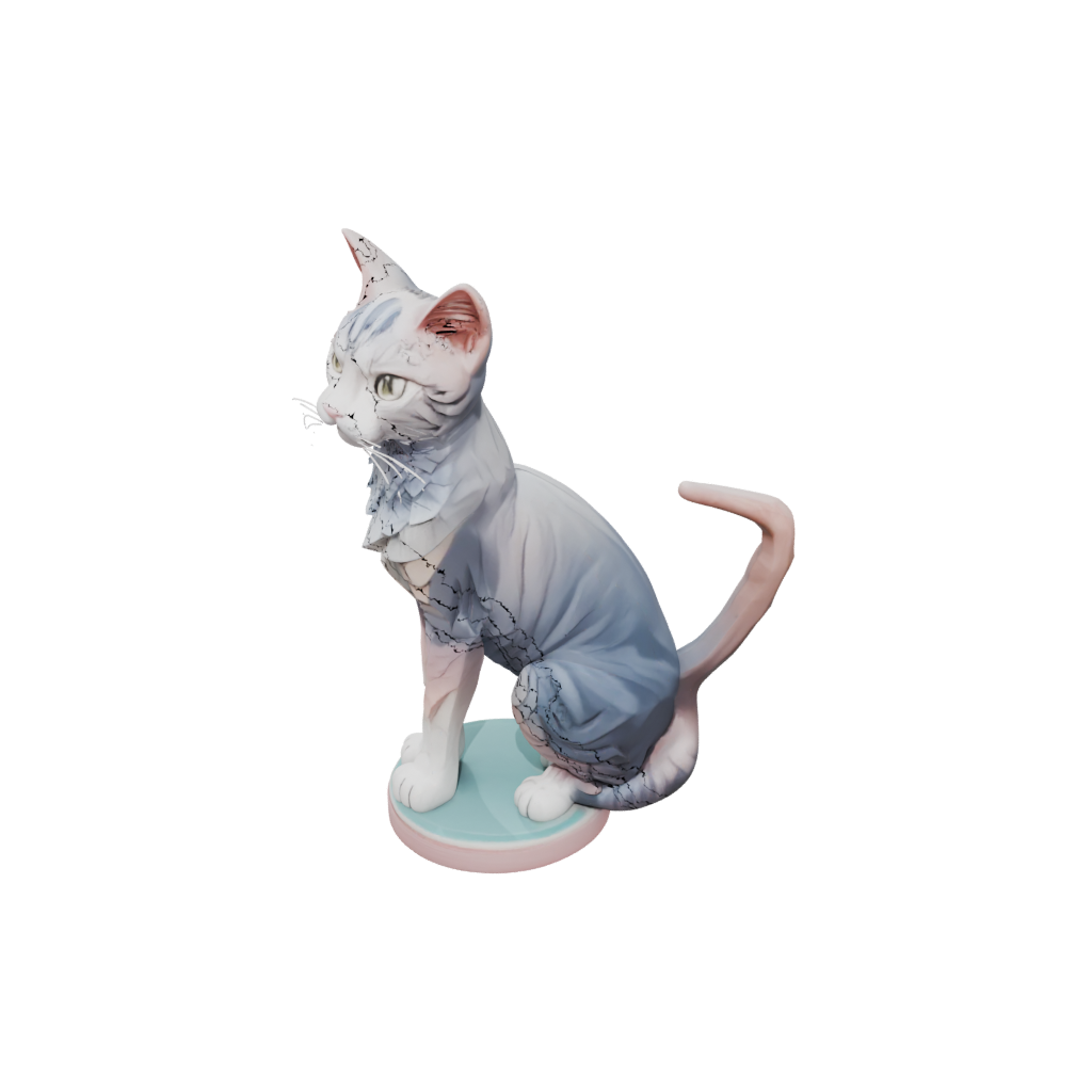 Pastel Flexi Tabby Cat