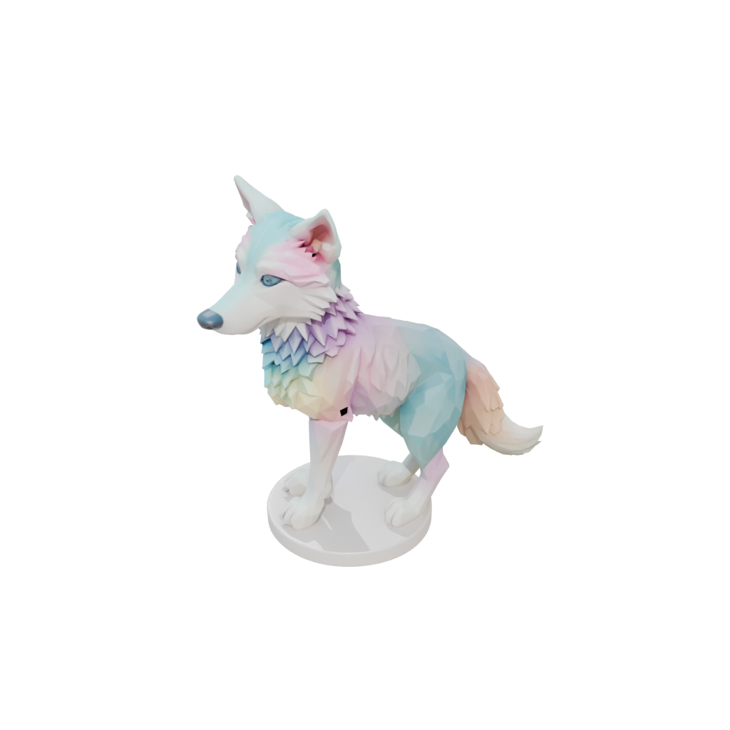 Pastel Flexi Wolf Pup