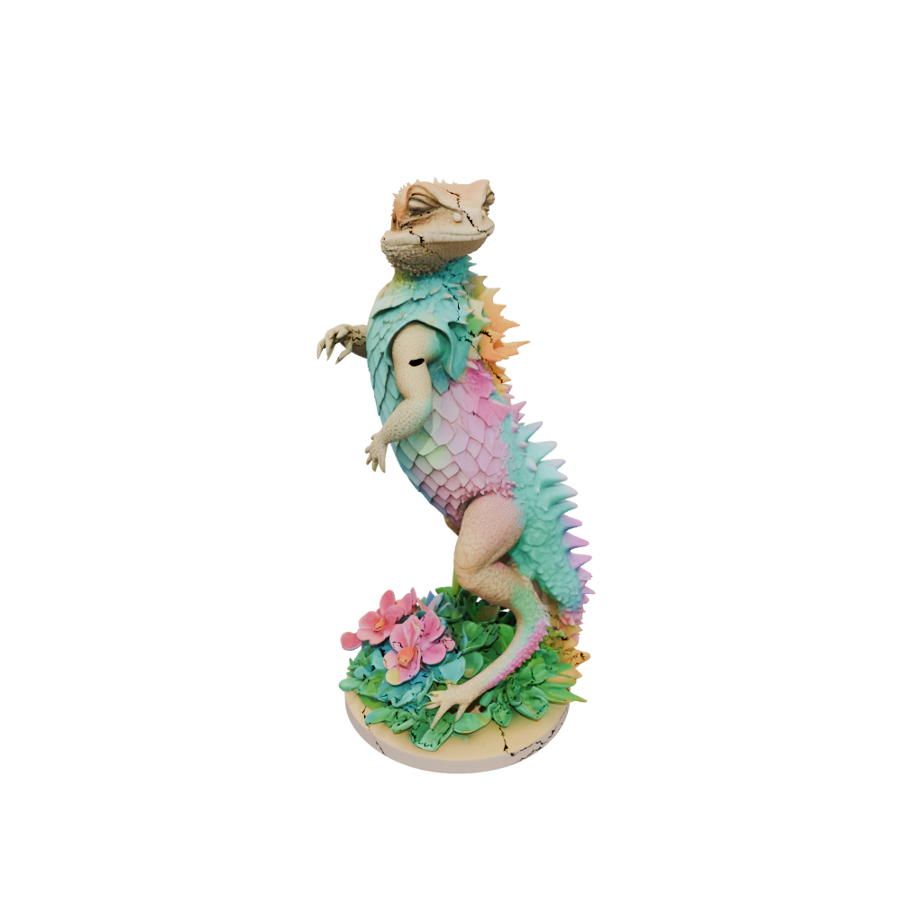 Pastel Floral Flexi Bearded Dragon