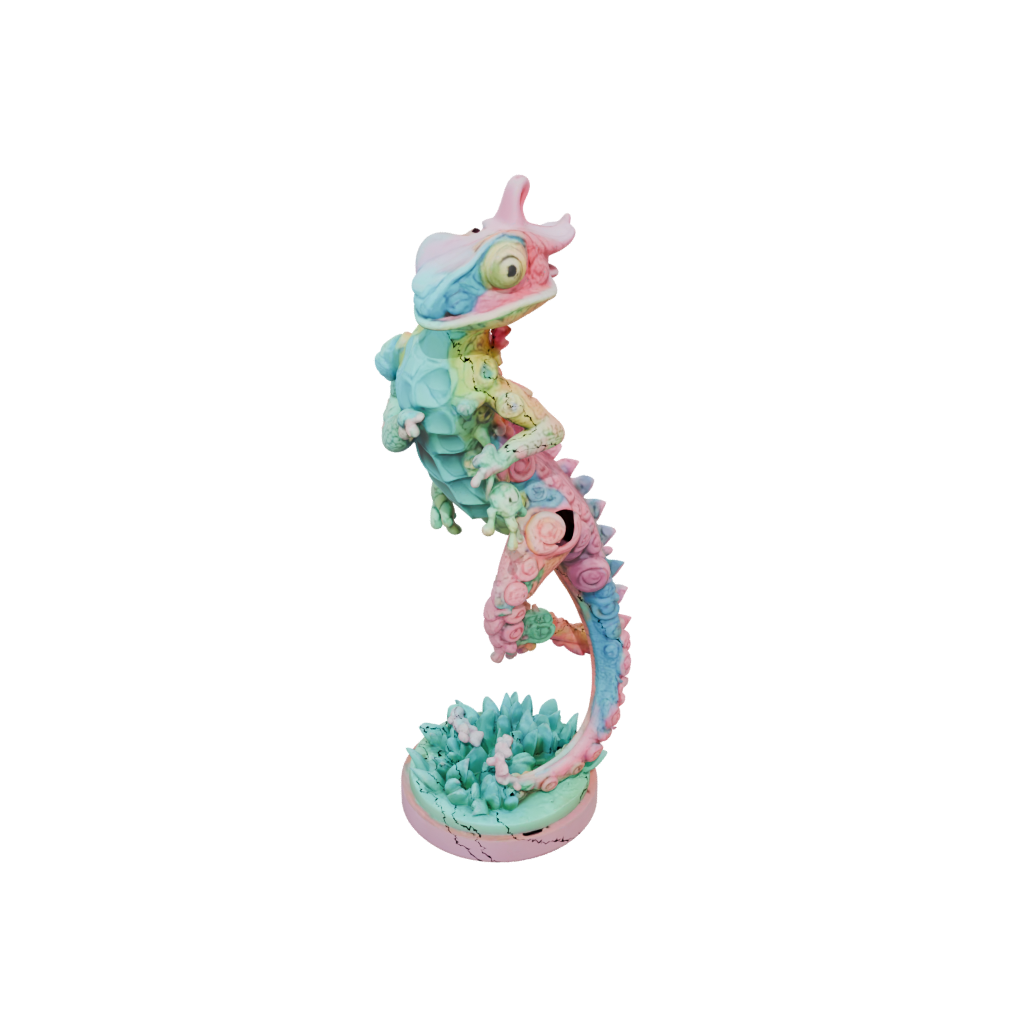 Pastel Floral Flexi Chameleon