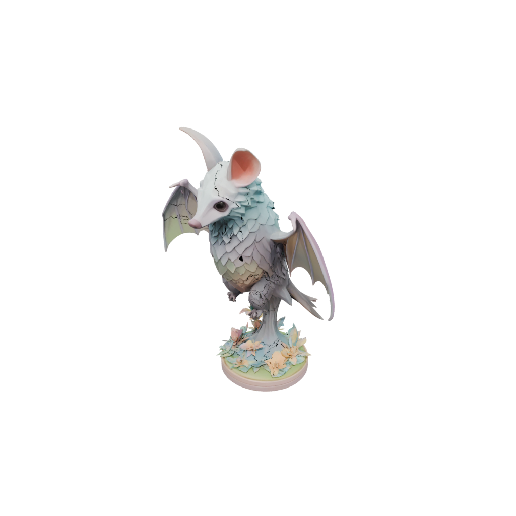 Pastel Floral Flexi Fruit Bat