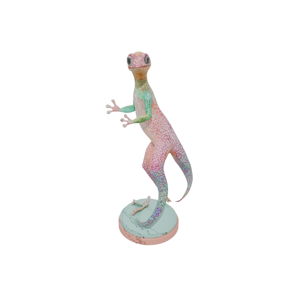 Pastel Floral Flexi Gecko