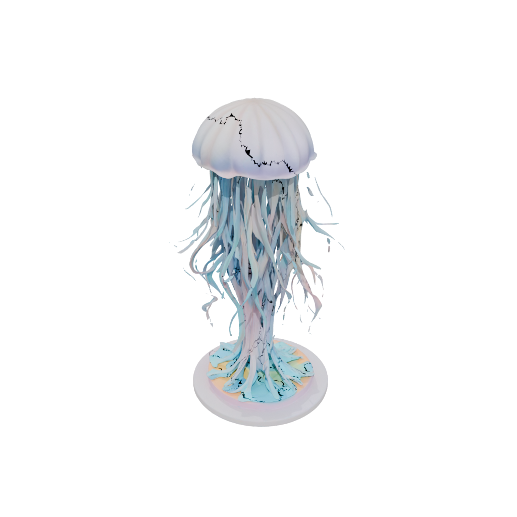 Pastel Floral Flexi Jellyfish