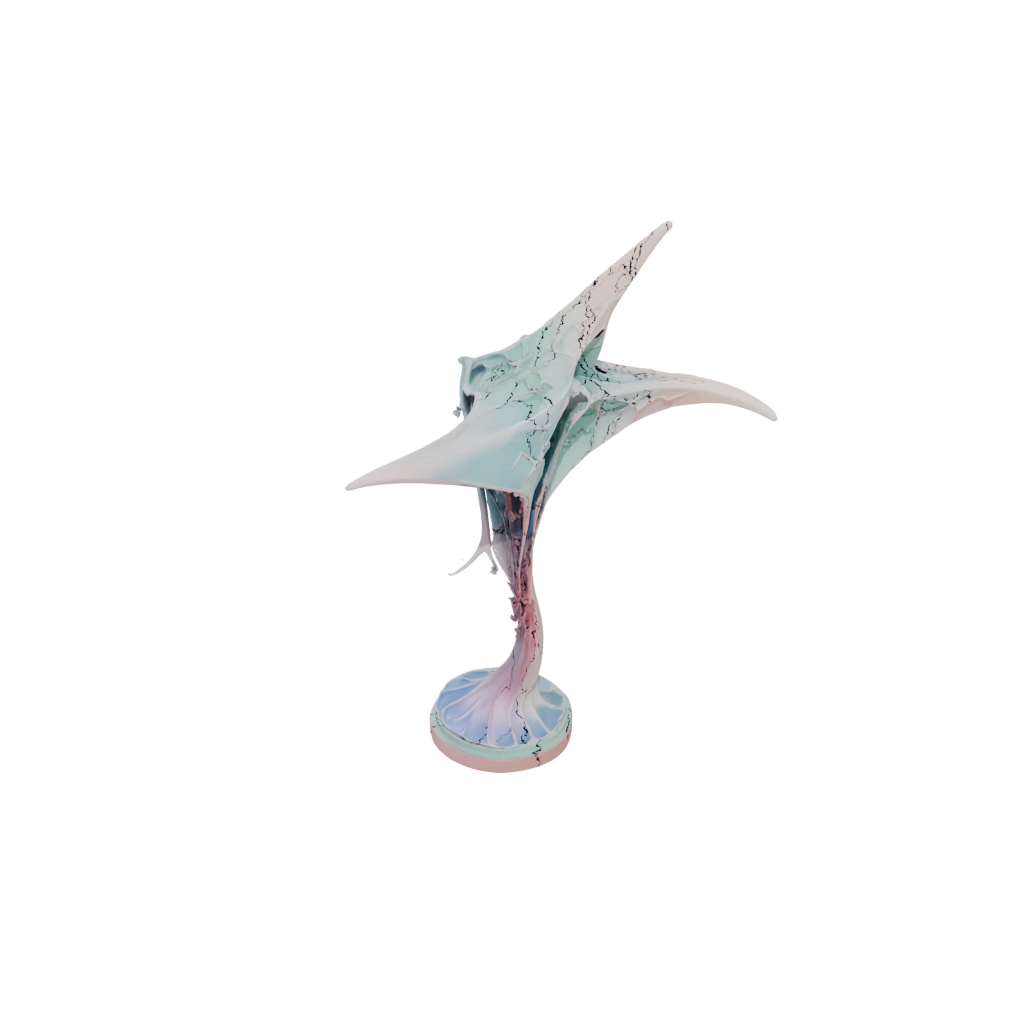 Pastel Floral Flexi Manta Ray