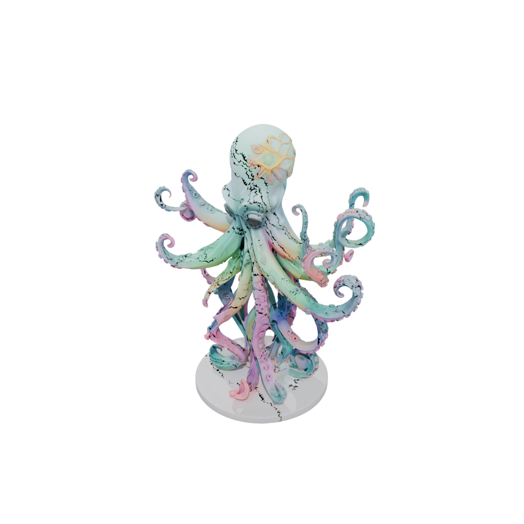 Pastel Floral Flexi Octopus