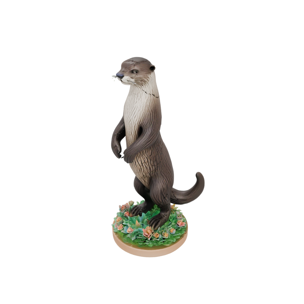 Pastel Floral Flexi River Otter