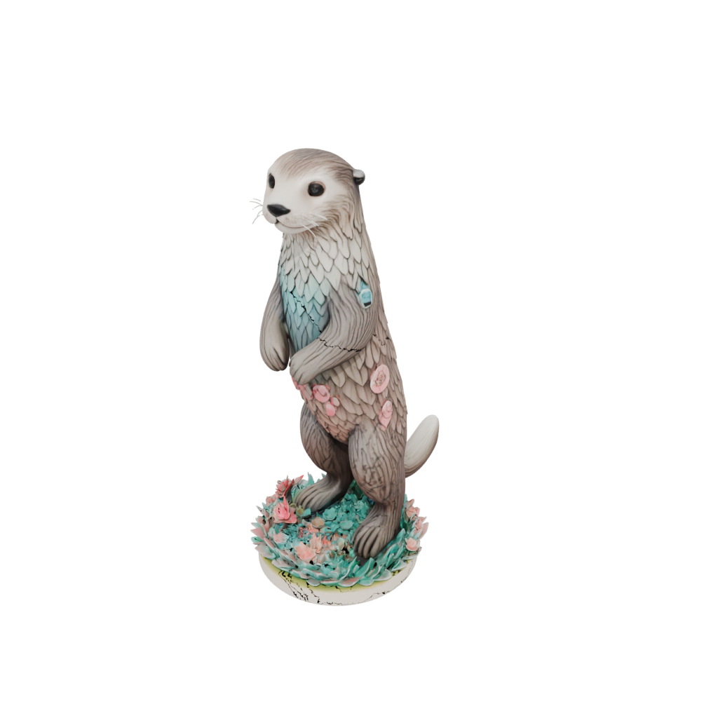 Pastel Floral Flexi Sea Otter