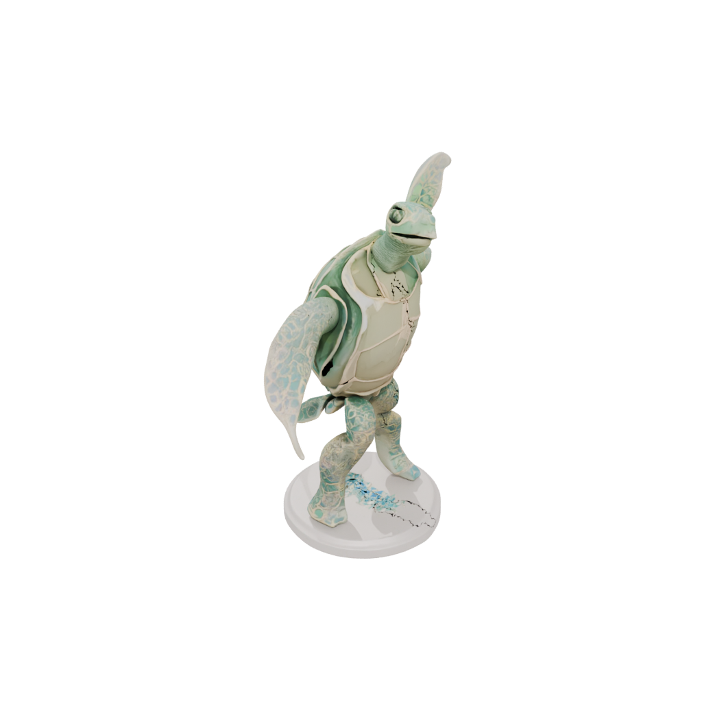 Pastel Floral Flexi Sea Turtle
