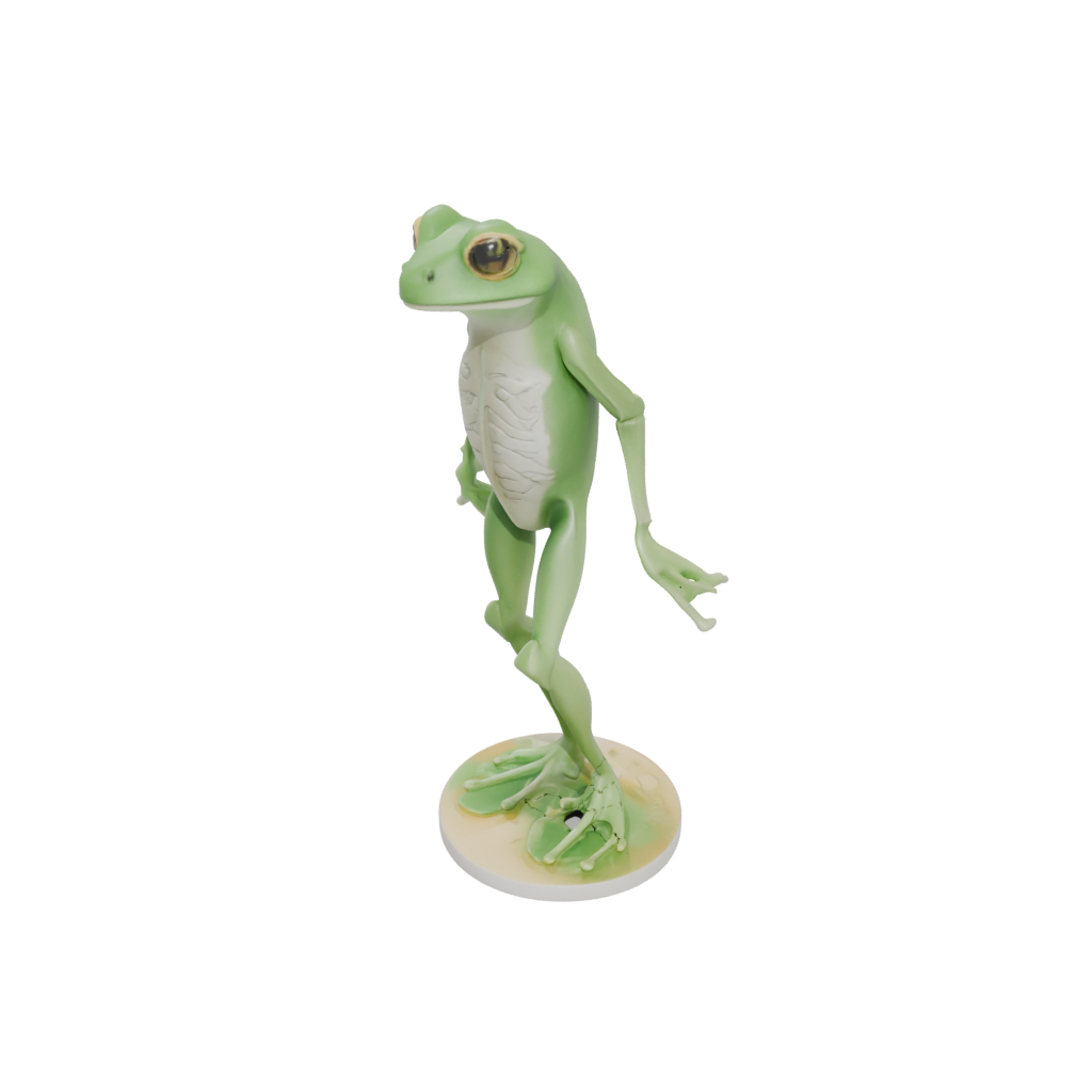Pastel Floral Flexi Tree Frog