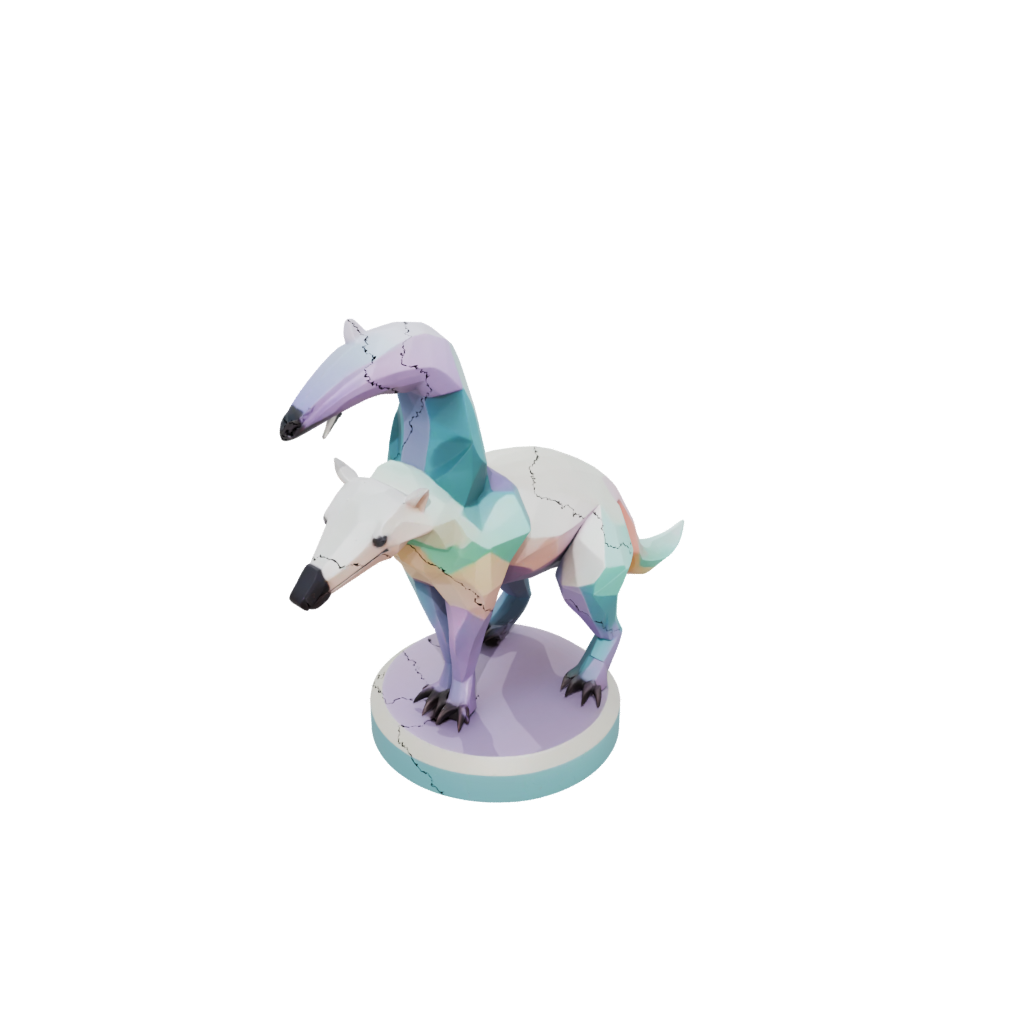 Pastel Geo Flexi Anteater