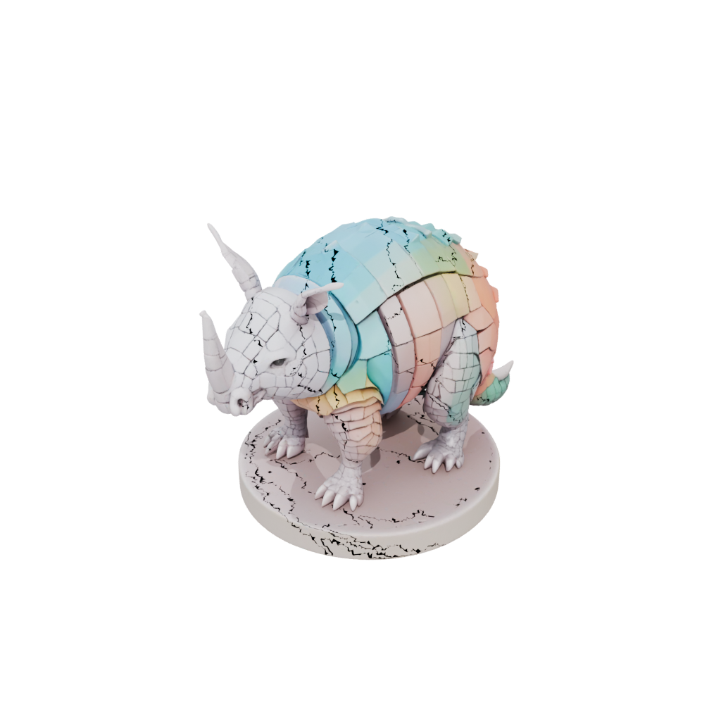 Pastel Geo Flexi Armadillo