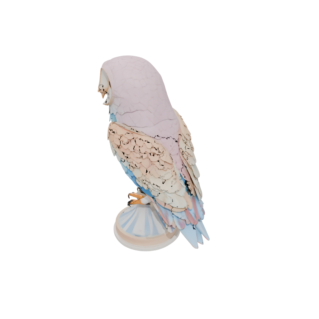 Pastel Geo Flexi Barn Owl