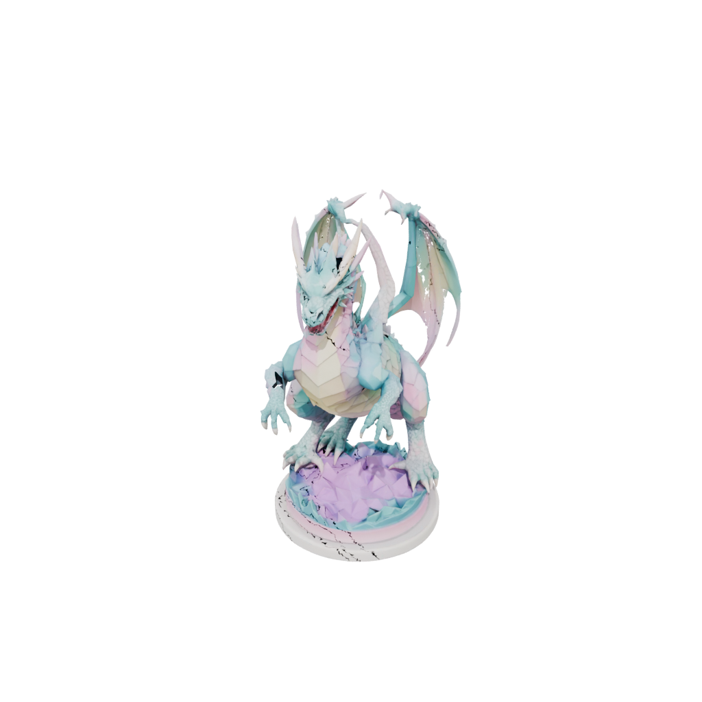 Pastel Geo Flexi Dragon