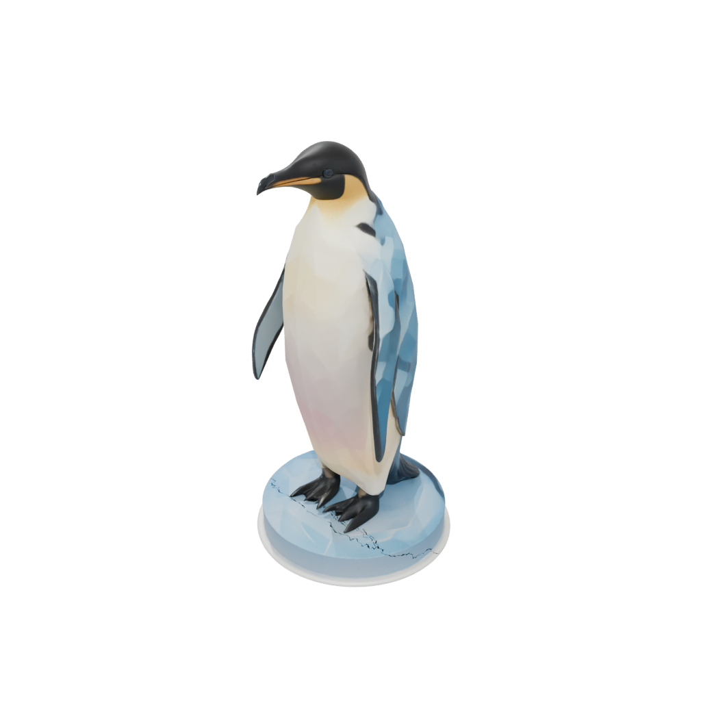 Pastel Geo Flexi Emperor Penguin