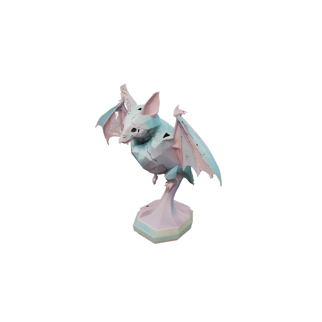 Pastel Geo Flexi Fruit Bat