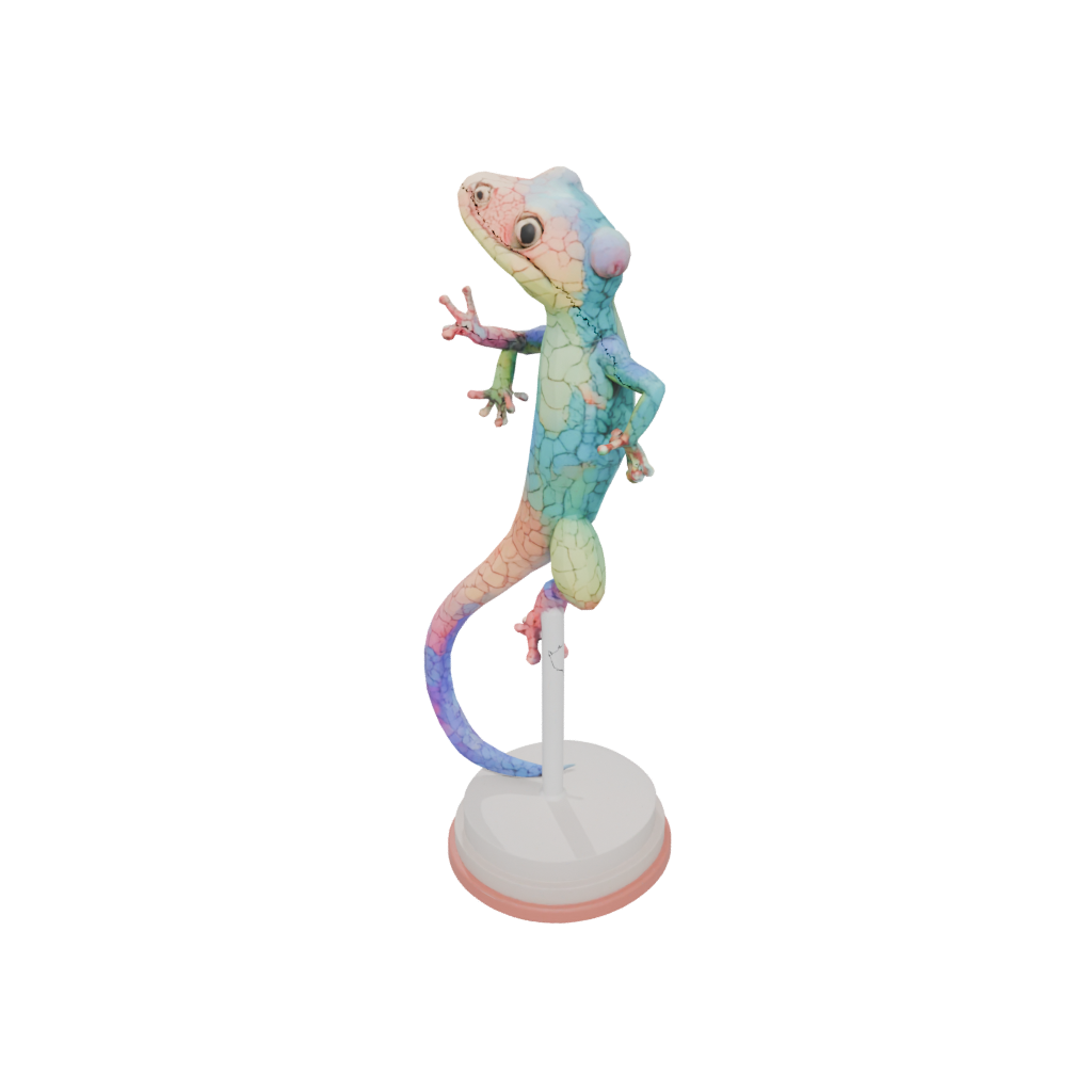Pastel Geo Flexi Gecko