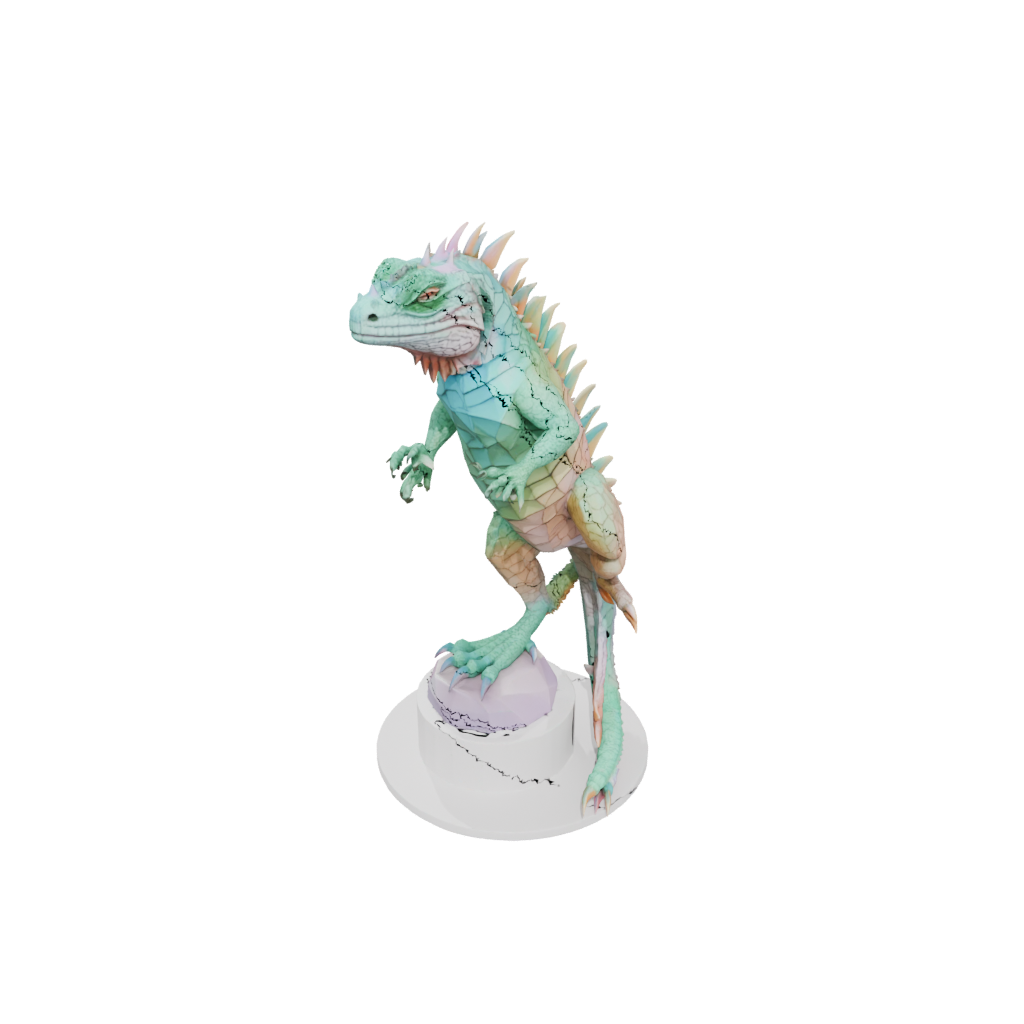 Pastel Geo Flexi Iguana