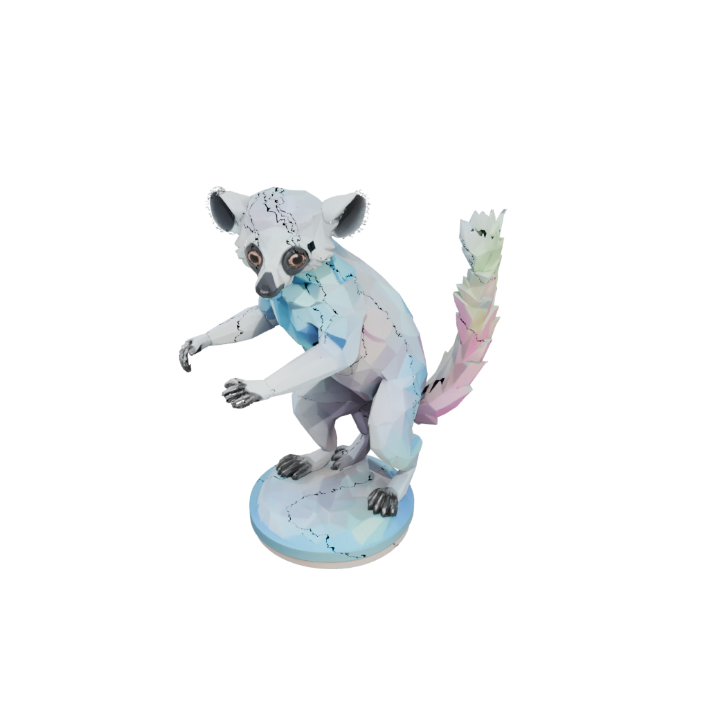 Pastel Geo Flexi Lemur