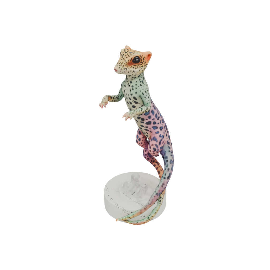 Pastel Geo Flexi Leopard Gecko