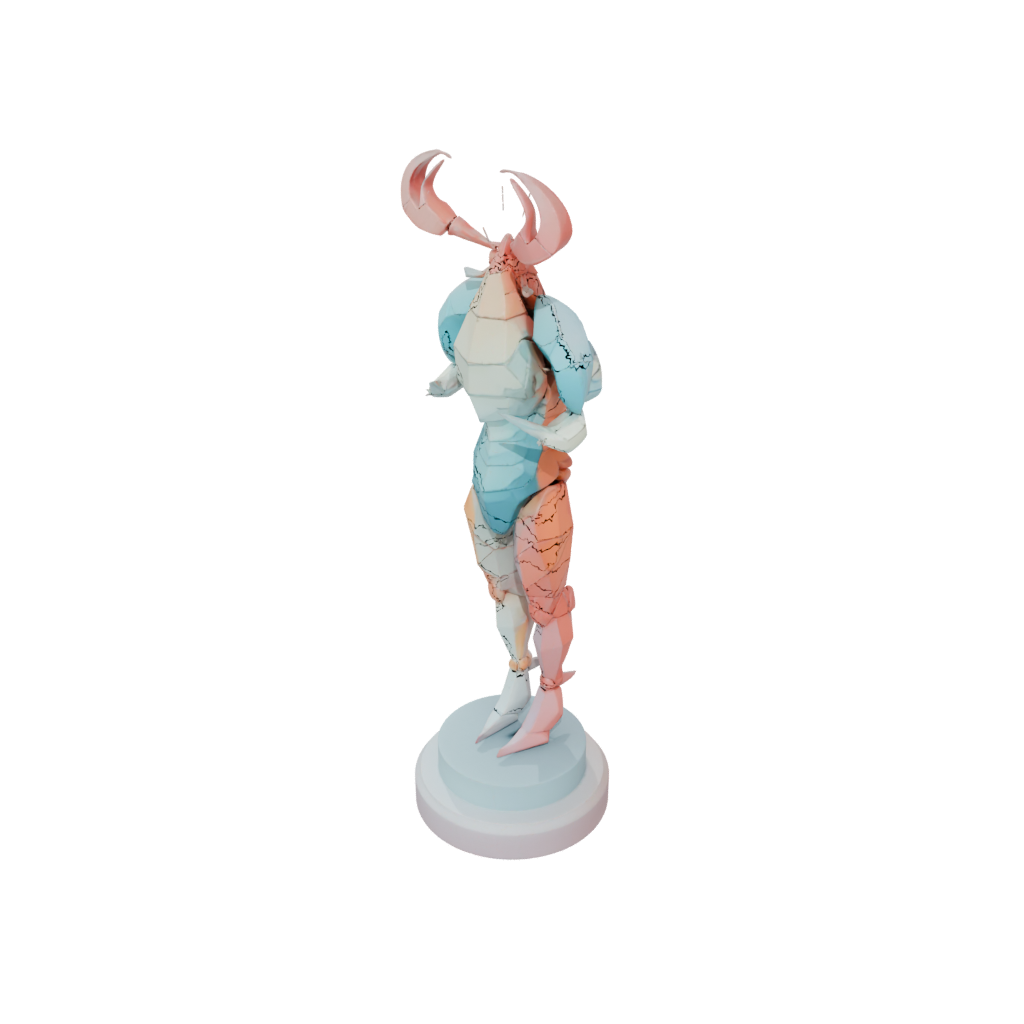 Pastel Geo Flexi Lobster