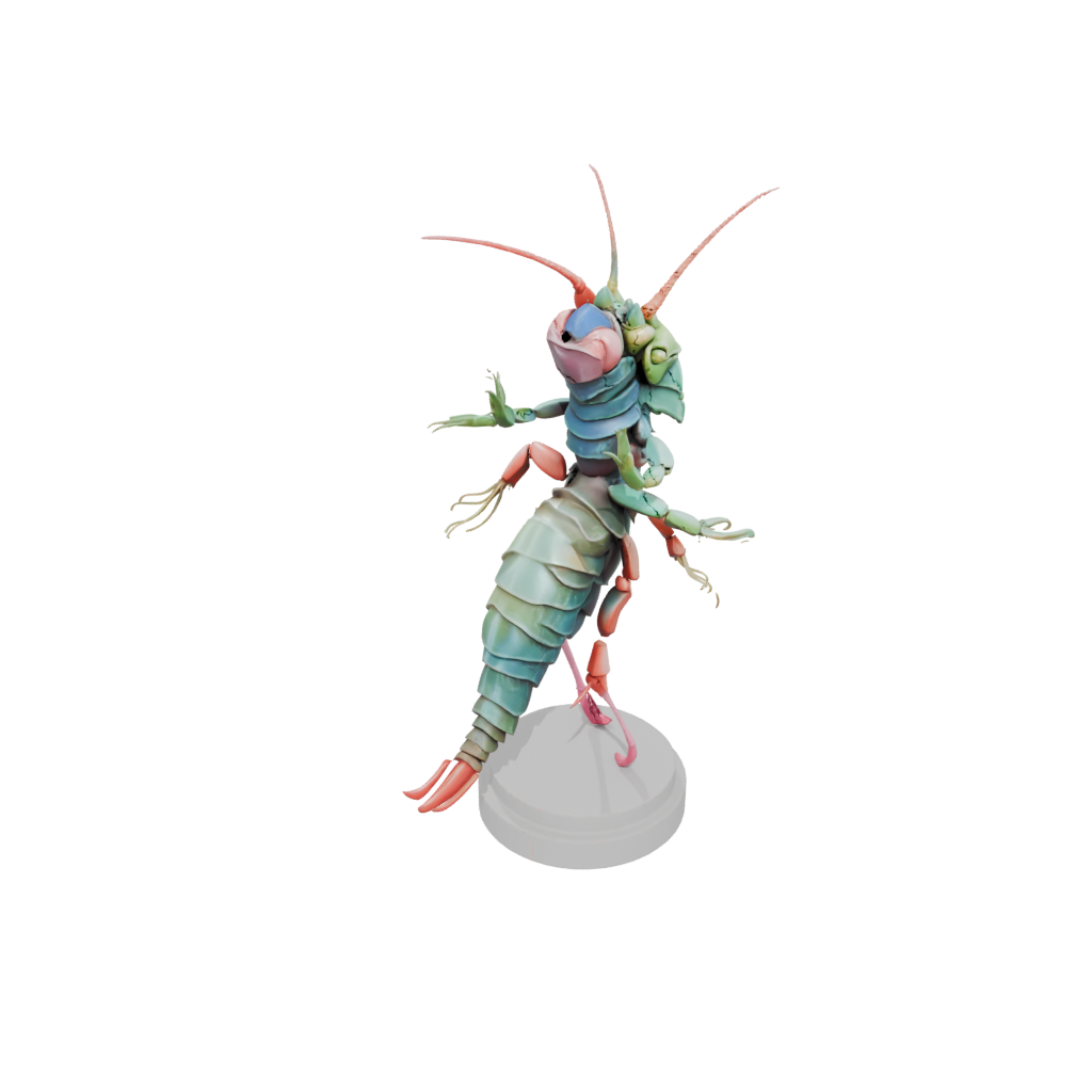 Pastel Geo Flexi Mantis Shrimp