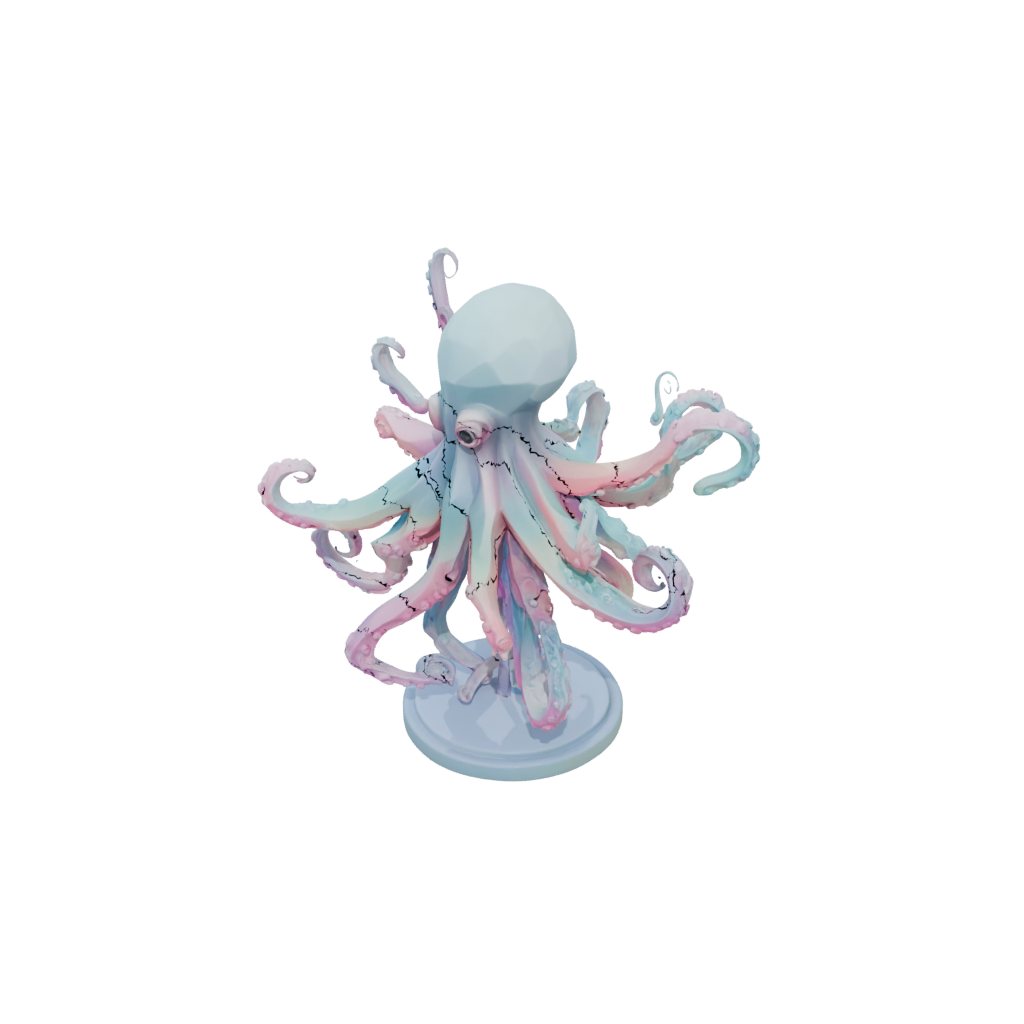 Pastel Geo Flexi Octopus