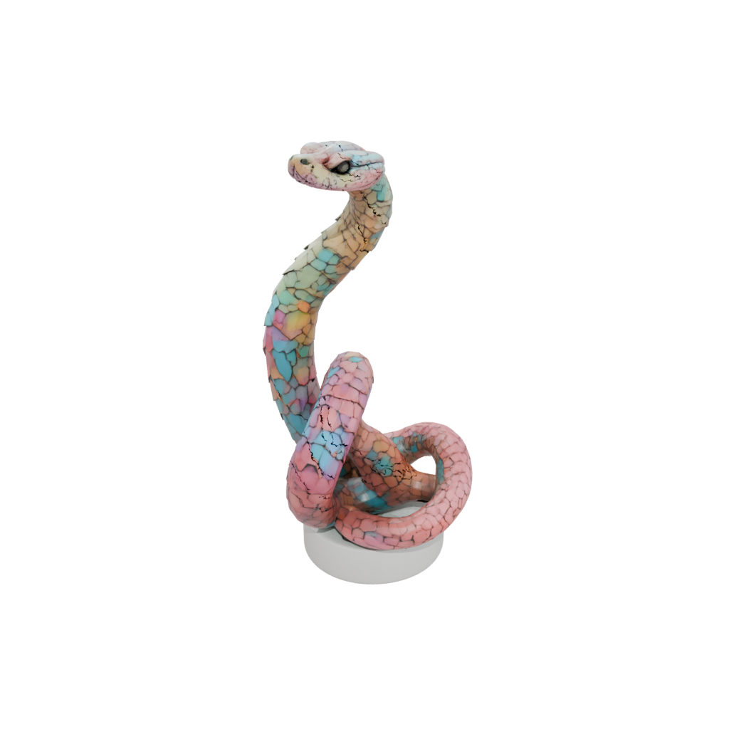 Pastel Geo Flexi Rattlesnake