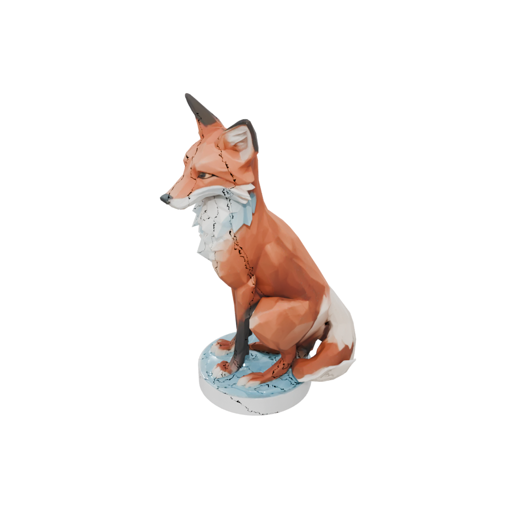 Pastel Geo Flexi Red Fox