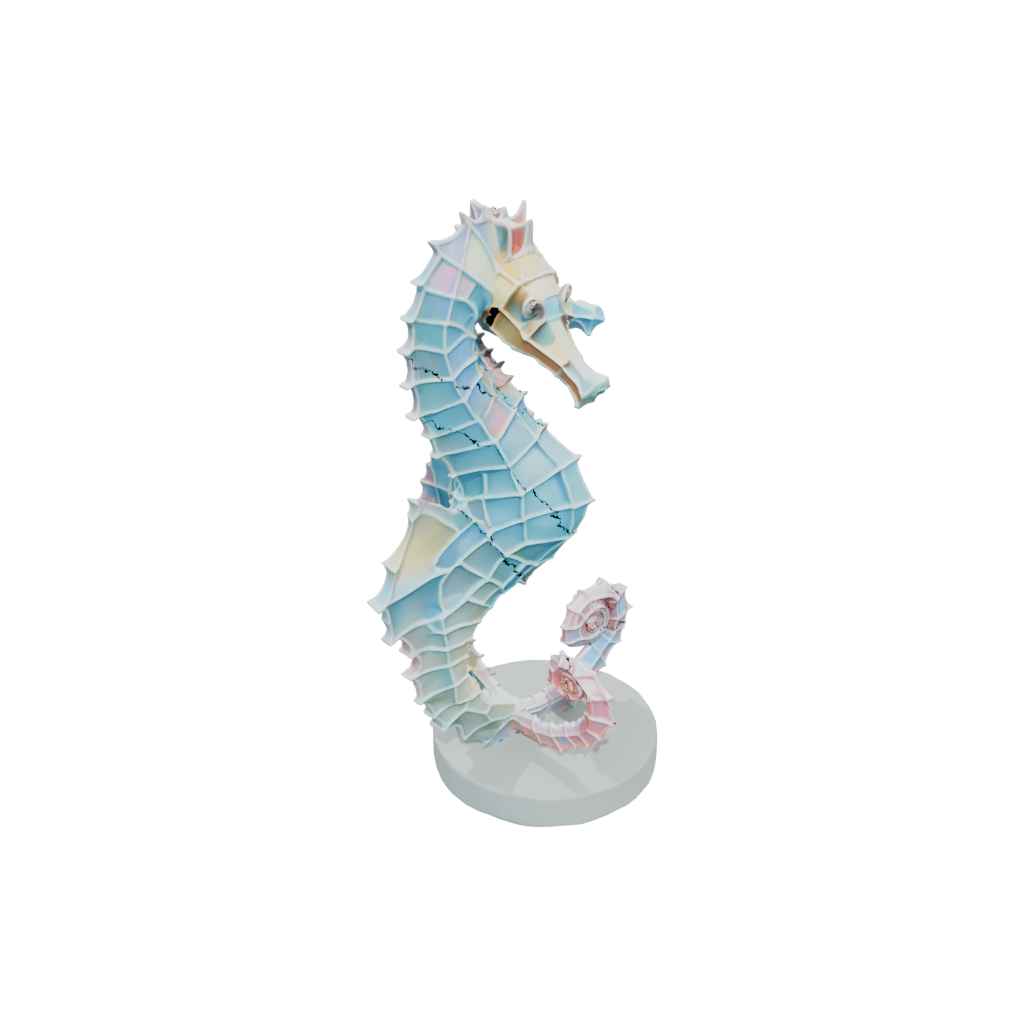 Pastel Geo Flexi Seahorse