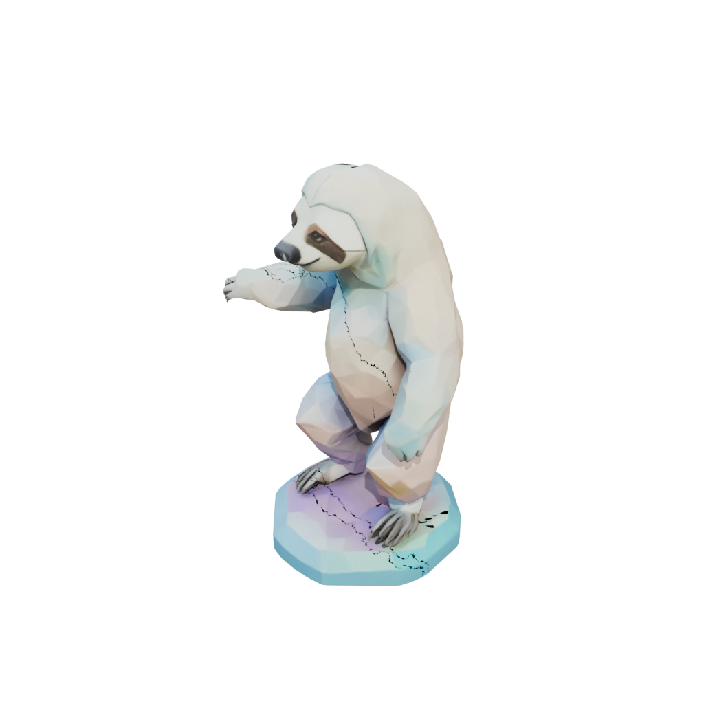 Pastel Geo Flexi Sloth