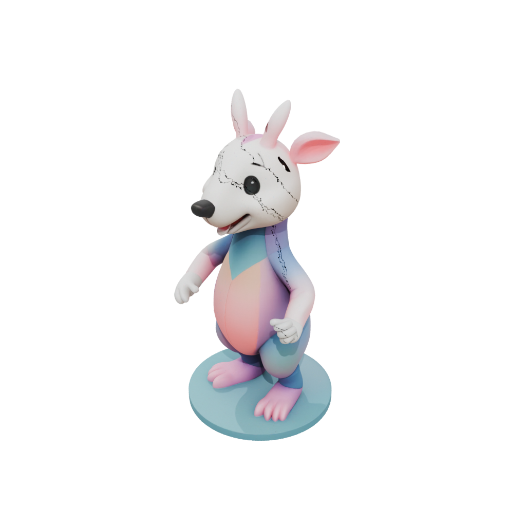 Pastel Kawaii Flexi Anteater