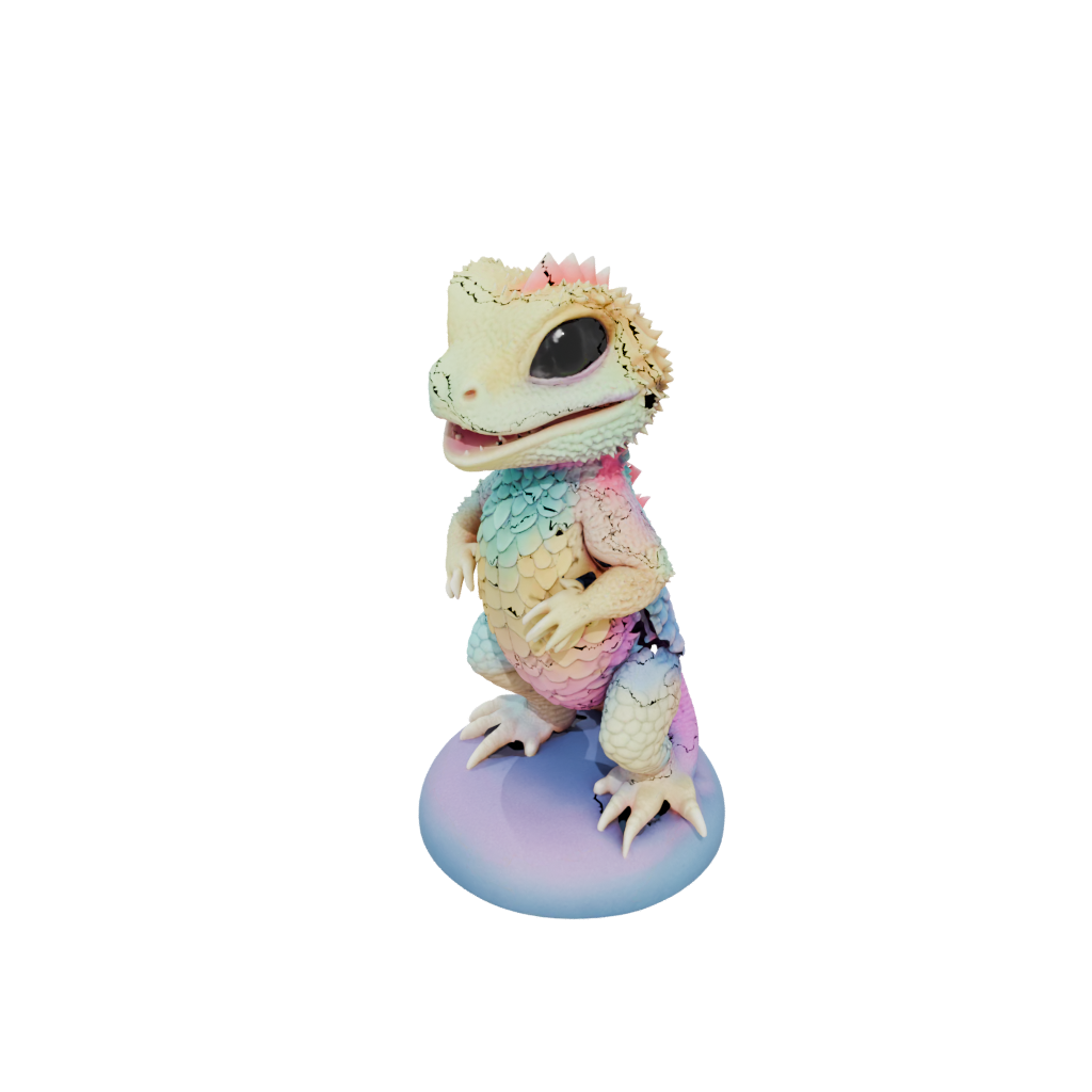 Pastel Kawaii Flexi Bearded Dragon